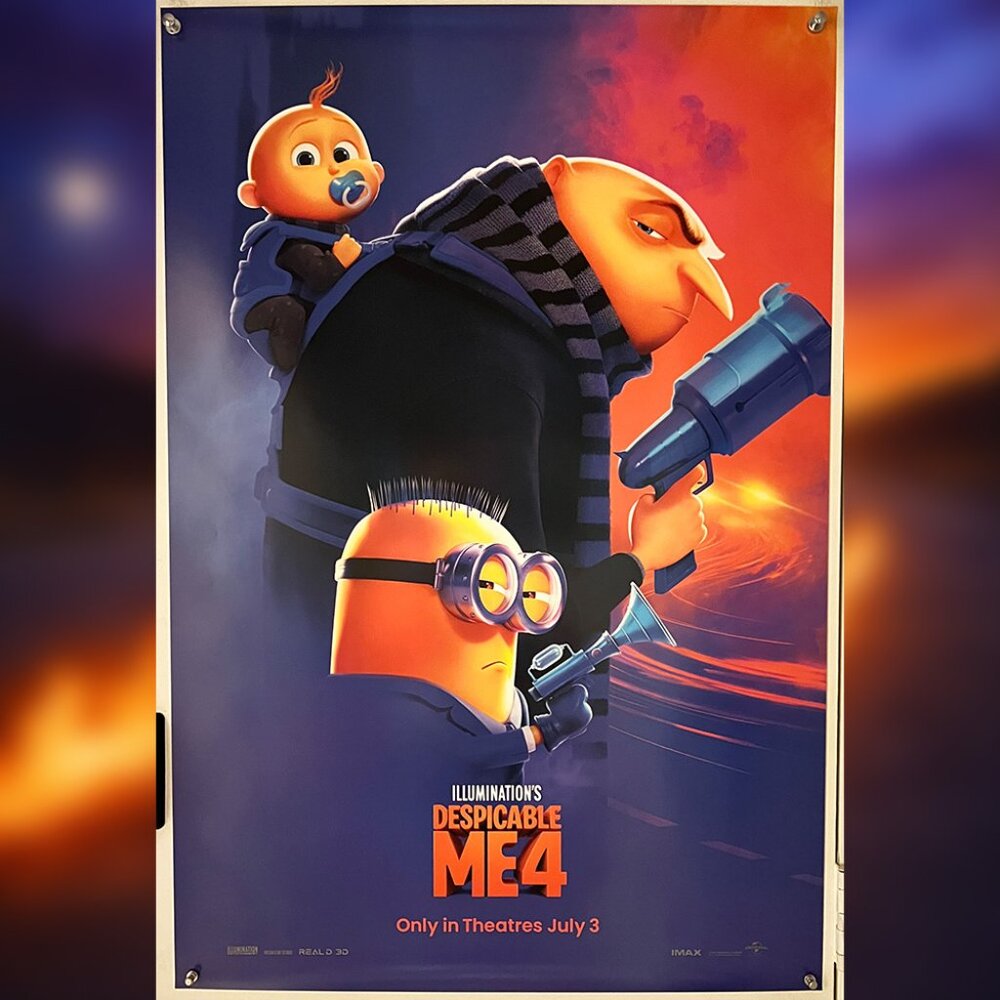 DESPICABLE ME 4 (2024) - ORIGINAL DOUBLE SIDED MOVIE POSTER